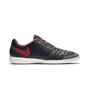 Nike Lunar Gato II - Zapatillas de fútbol sala Nike LunarGato FC247 - negras y rojas - pie derecho