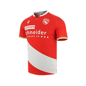 Camiseta Macron FC Thun 2019 2020 - Camiseta Macron primera equipación FC Thun 2019 2020 - roja y blanca - frontal