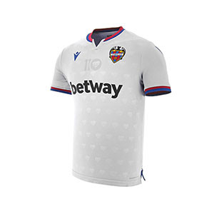 Camiseta Macron Levante UD 3a 2019 2020 - Camiseta Macron tercera equipación Levante UD 2019 2020 - blanca - frontal