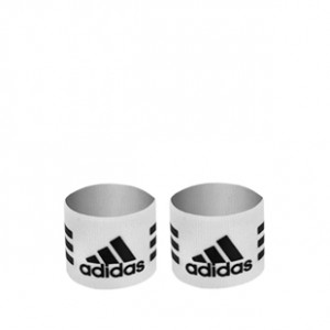 Cinta sujeta espinilleras adidas - Cinta de velcro sujeta espinilleras adidas - Blanco - frontal