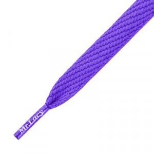 Cordones planos Mr. Lacy Flatties - Cordones planos y anchos (130 cm de largo x 10 mm de ancho) - Violeta - 6ML00008-