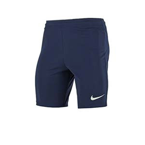 Short Nike Park II Knit - Pantalón corto de poliéster Nike - Azul Marino - frontal