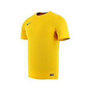 Camiseta entreno Nike Dry Football - Camiseta manga corta de entrenamiento Nike - dorada - frontal