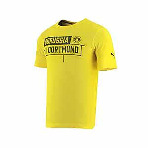 Camiseta algodón Borussia Dortmund 17/18 - Camiseta paseo Borussia Dortmund 2017 - 2018 - Amarillo - frontal