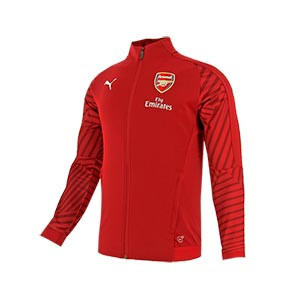 Chaqueta Puma Arsenal himno 18 2019 - Chaqueta himno oficial del Arsenal FC 2018 2019 - roja - frontal