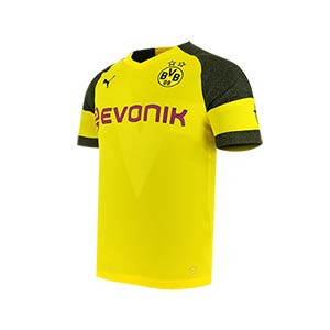 Camiseta Puma Borussia Dortmund 1a 2018 2019 - Camiseta oficial primera equipación Borussia Dortmund 2018 2019 - amarilla y negra - frontal