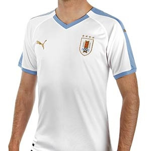 Camiseta Puma 2a Uruguay 2019 2020 - Camiseta Puma segunda equipación Uruguay 2019 2020 - blanca - frontal