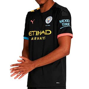 Camiseta Puma 2a Manchester City 2019 2020 - Camiseta Puma segunda equipación M. City 2019 2020 - negra - frontal