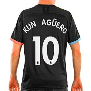 Camiseta Puma 2a Kun Agüero M City 2019 2020 - Camiseta Kun Agüero Puma segunda equipación M. City 2019 2020 - negra - trasera