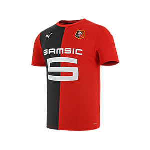 Camiseta Puma Stade Rennais 2019 2020 - Camiseta Puma primera equipación Stade Rennais 2019 2020 - roja y negra - frontal