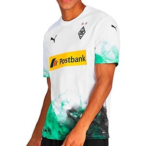 Camiseta Puma Mönchengladbach 2019 2020 - Camiseta Puma primera equipación Borussia Mönchengladbach 2019 2020 - blanca y verde - frontal