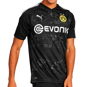 Camiseta Puma Borussia Dörtmund 2a 2019 2020 - Camiseta Puma segunda equipación BVB 2019 2020 - negra - frontal