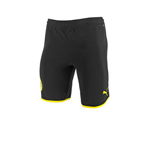 Short Puma Borussia Dörtmund 19 2020 - Pantalón corto Puma primera equipación BVB 2019 2020 - negro - frontal