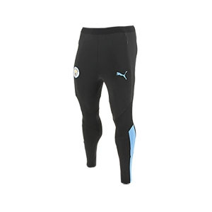 Pantalón Puma Manchester City entreno 19 2020 - Pantalón largo entrenamiento Puma Manchester City 2019 2020 - negro - frontal