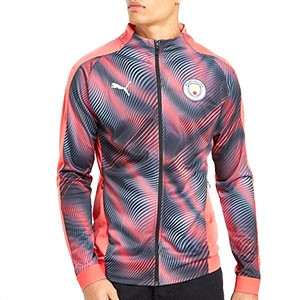 Chaqueta Puma M City himno Stadium 2019 2020 - Chaqueta del himno Puma Manchester City 2019 2020 - rosa - frontal