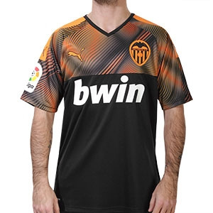 Camiseta Puma Valencia 2a 2019 2020 - Camiseta Puma segunda equipación Valencia 2019 2020 - negra - frontal