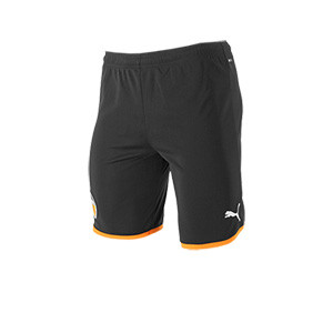 Short Puma Valencia 2019 2020 - Pantalón corto Puma primera equipación Valencia 2019 2020 - negro - frontal