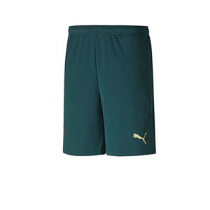 Short Puma 3a Italia 2019 2020 - Pantalón corto Puma 3a equipación Italia 2019 2020 - verde oscuro - frontal