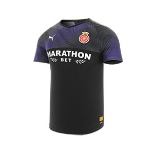 Camiseta Puma Girona 3a 2019 2020 - Camiseta Puma tercera equipación Girona 2019 2020 - negra y morada - frontal