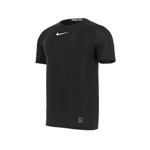 Camiseta compresiva Nike Pro - Camiseta interior compresiva de manga corta Nike - Negro - frontal