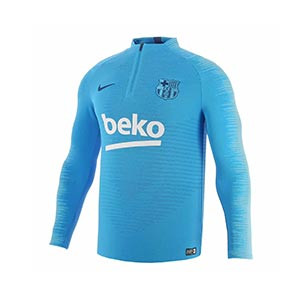 Sudadera Nike Barcelona 18 2019 Vapor Knit Strike - Sudadera oficial de entrenamiento del FC Barcelona 2018 2019 - azul celeste - frontal