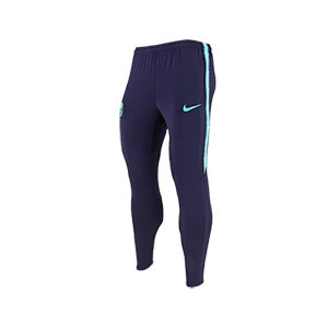 Pantalón Nike Barcelona entreno 18 2019 Squad - Pantalón ajustado de entrenamiento del FC Barcelona 2018 - 2019 - morado / azul - frontal