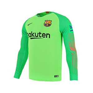 Camiseta Nike Barcelona portero 2018 2019 - Camiseta manga larga portero FC Barcelona 2018 2019 - verde - frontal