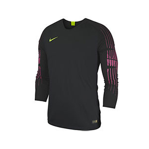 Camiseta portero Nike Gardien II niño - Camiseta portero manga larga infantil Nike - negra - frontal