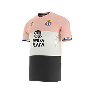 Camiseta Kelme 3a Espanyol 2019 2020 - Camiseta tercera equipación Kelme Espanyol 2019 2020 - rosa y negra - frontal