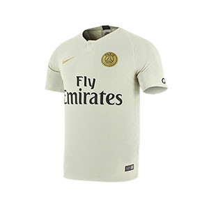 Camiseta Nike PSG 2a Stadium 2018 2019 - Camiseta Nike segunda equipación PSG 2018 - 2019 - blanca y dorada - frontal