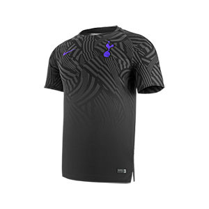 Camiseta Nike Tottenham pre-match 2018 2019 - Camiseta calentamiento Nike Tottenham 2018 2019 - negra - frontal