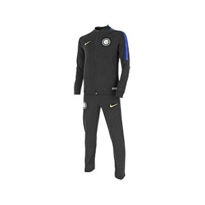 Nike Dry Squad Inter Milán niño chándal 18 19 - Chándal infantil FC Inter de Milán Nike Dry Squad 2018 2019 - negro - frontal