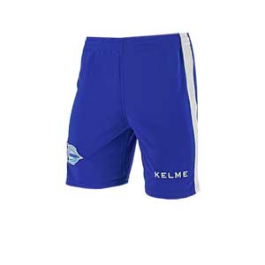 Short Kelme Alavés 1a 2018 2019  - Pantalón corto primera equipación del Alavés 2018 2019 - azul y blanco - frontal