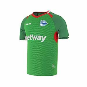 Camiseta Kelme Alavés 2a 2018 2019  - Camiseta segunda equipación del Alavés 2018 2019 - verde - frontal