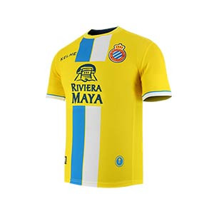 Camiseta Kelme 3a Espanyol 2018 2019 - Camiseta oficial tercera equipación RCD Espanyol 2018 2019 - amarilla - frontal