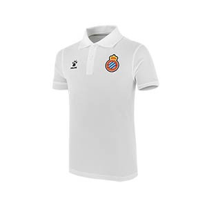 Polo Kelme Espanyol niño - Polo infantil Kelme del RCD Espanyol - blanco - frontal