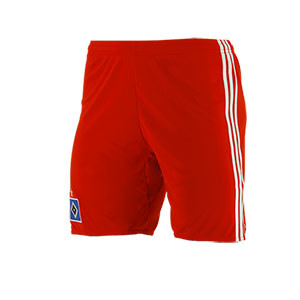 Short oficial Hamburgo 17-18 - Pantalón corto oficial primera equipación Hamburgo S.V. 2017 - 2018 - Rojo - frontal