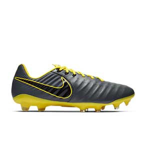 Nike Tiempo Legend VII Pro FG - Botas de fútbol Nike de piel de canguro FG para césped natural o artificial de última generación - grises - derecho