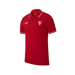 Polo Nike Sevilla - Polo oficial Nike del Sevilla FC 2019 2020 - rojo - frontal