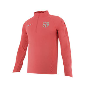 Sudadera entreno Nike Barcelona Aeroshield 18 2019 - Sudadera de entrenamiento repelente al agua y al viento del FC Barcelona 2018 2019 - rosa - frontal