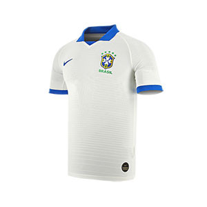 Camiseta Nike 2a Brasil Vapor Match 2019 - Camiseta 2a equipación selección brasileña Nike Vapor Match 2019 - blanca - frontal