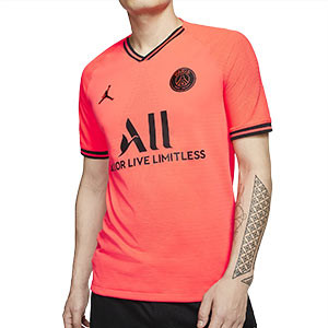 Camiseta Nike 2a PSG 2019 2020 Vapor Match - Camiseta auténtica Nike x Jordan segunda Paris Saint-Germain 2019 2020 - roja - frontal