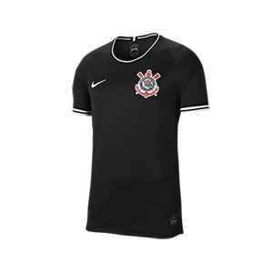 Camiseta Nike 2a Corinthians 19 2020 Stadium - Camiseta Nike segunda equipación Corinthians 2019 2020 - negra - frontal