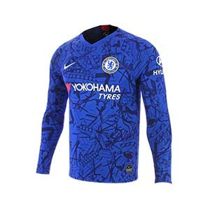 Camiseta manga larga Nike Chelsea 2019 2020 Stadium - Camiseta de manga larga Nike primera equipación Chelsea 2019 2020 - azul - frontal