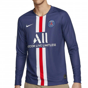 Camiseta manga larga Nike PSG 2018 2019 Stadium - Camiseta manga larga Nike primera equipación PSG 2019 2020 - azul marino - frontal