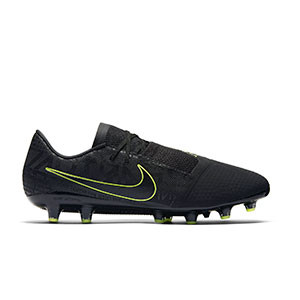 Nike Phantom Venom Pro AG-PRO - Botas de fútbol Nike AG-PRO para césped artificial - negras y amarillo flúor - pie derecho