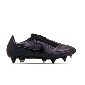 Nike Phantom Venom Elite SG-PRO AC - Botas de fútbol Nike SG-PRO con tacos de aluminio para césped natural blando - negras - pie derecho