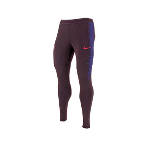 Pantalón Nike Barcelona entreno Vapor Knit Strike 19 2020 - Pantalón largo ajustado de entrenamiento FC Barcelona 2019 2020 - granate - frontal