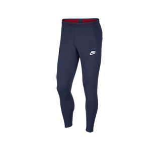 Pantalón Nike PSG UCL entreno 19 2020 Vapor Knit Strike - Pantalón largo ajustado de entrenamiento PSG Champions League 2019 2020 - azul marino - frontal