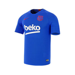 Camiseta Nike Barcelona entreno 19 2020 Strike - Camiseta de entrenamiento FC Barcelona 2019 2020 - azul - frontal